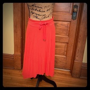 Athleta high low coral skirt